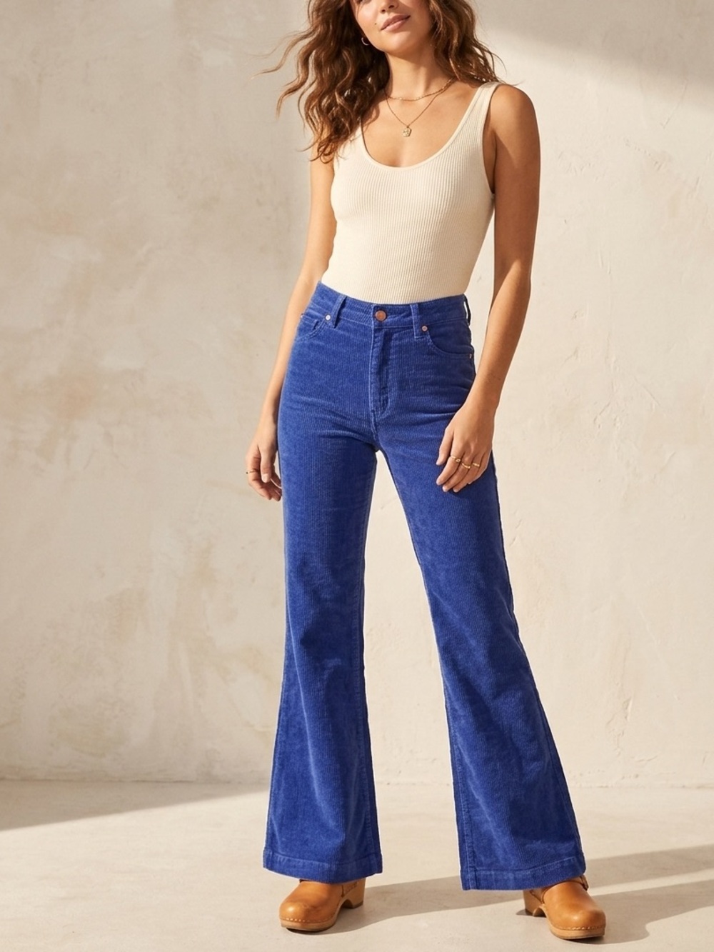 Rolla's East Coast Flare Corduroy Jeans in Marine Blue Size 25 NWT